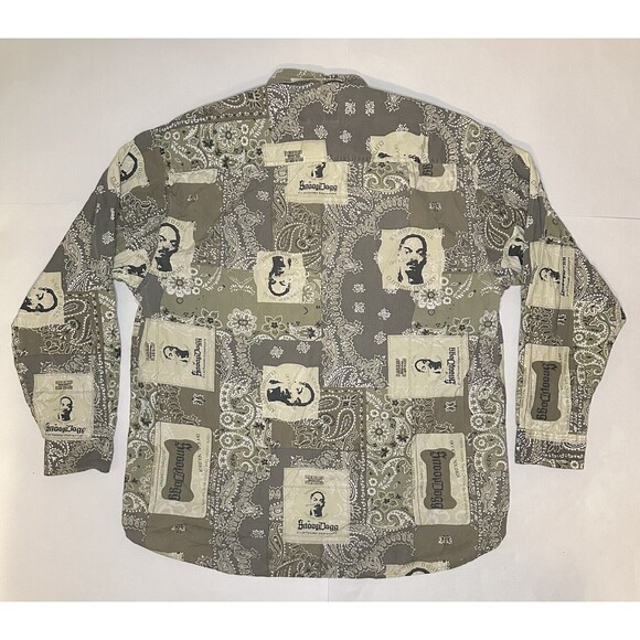 Snoop Dogg Clothing Company Long Sleeve Button Up Shirt Men’s XXL Rap Hip Hop - Picture 3 of 8